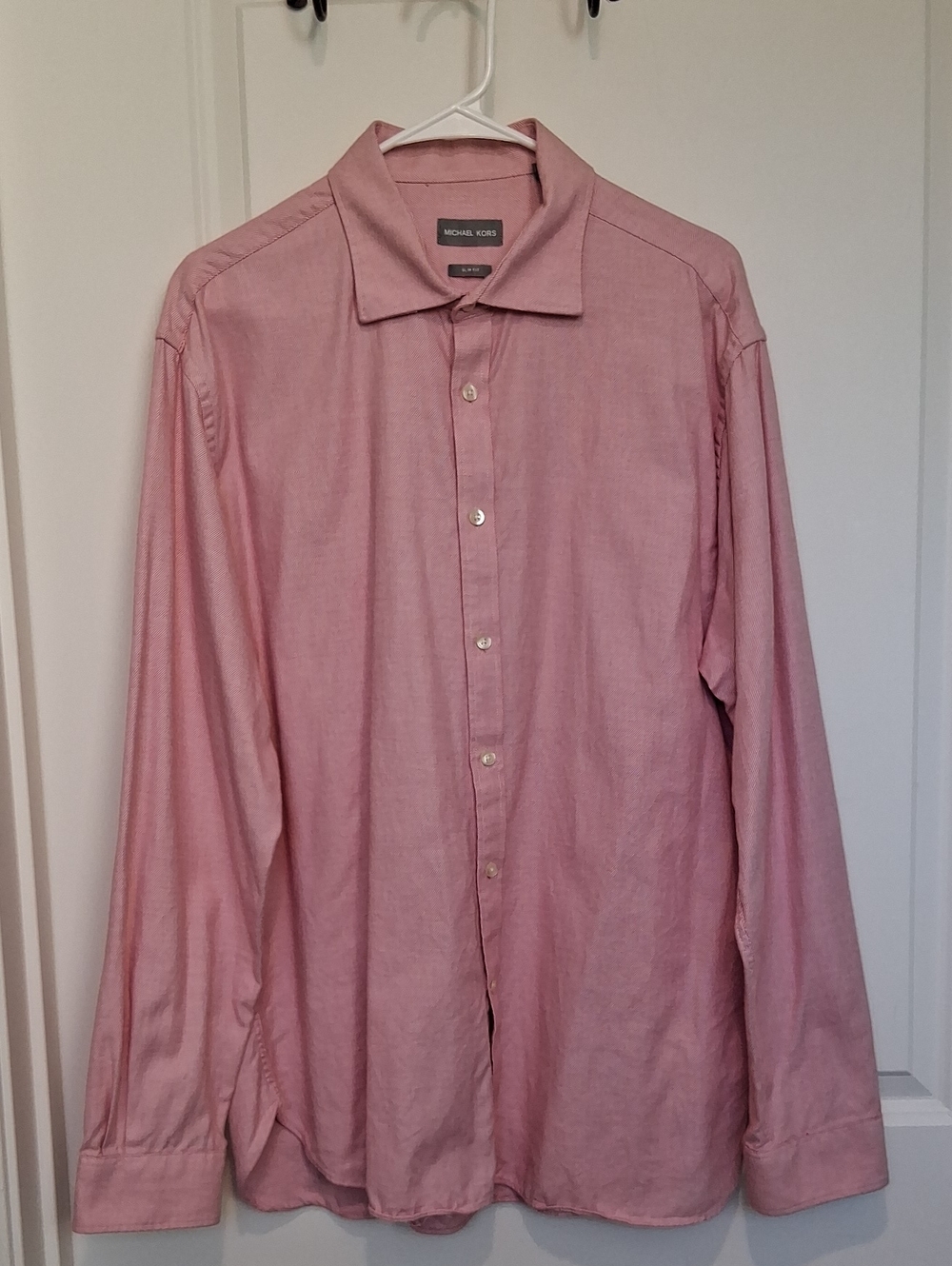Michael Kors Men's Soft Rose Button-Up Dress Shirt
